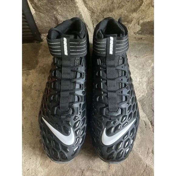 Nike Force Savage Pro 2 Shark Football Cleats Black Men Size 16 BV5448-001 New